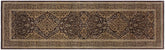 handmade Transitional Veg Dye Brown Gray Hand Knotted RUNNER 100% WOOL area rug 3x11